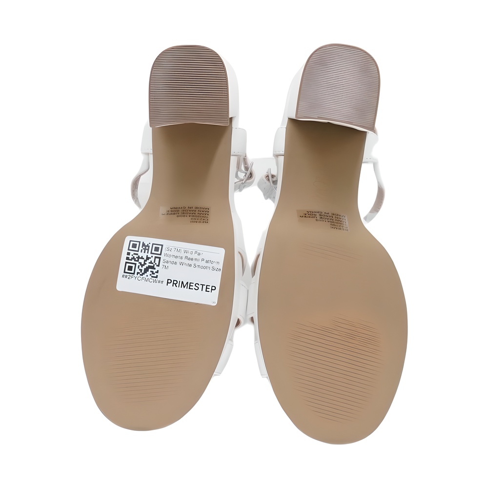 Wild Pair Womens Reemii Platform Sandal White Size 7M - Picture 6 of 6